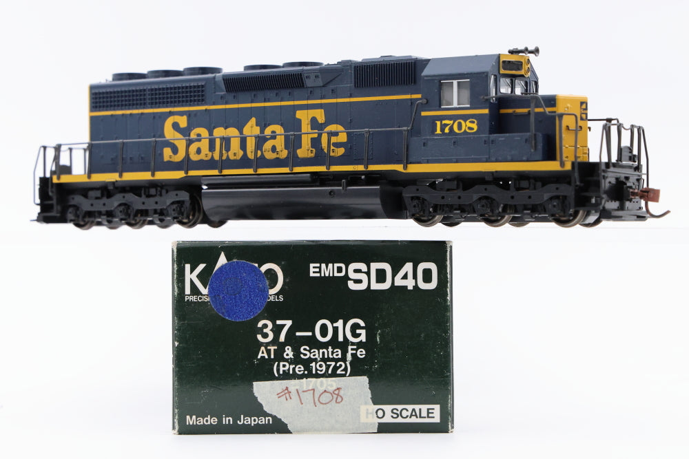 Kato HO scale Santa Fe EMD SD40, 1708, 37-01G, DC, used