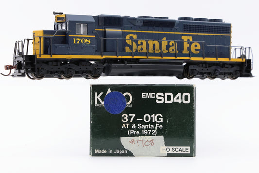 Kato HO scale Santa Fe EMD SD40, 1708, 37-01G, DC, used