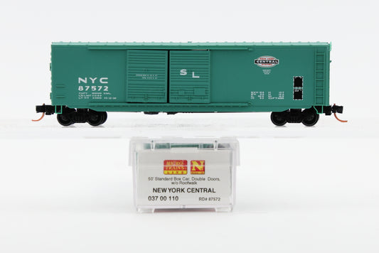 Micro Trains Line New York Central, 50ft Standard Box car, Double Doors, w/o Roofwalk,&nbsp; #87572, 037 00 11