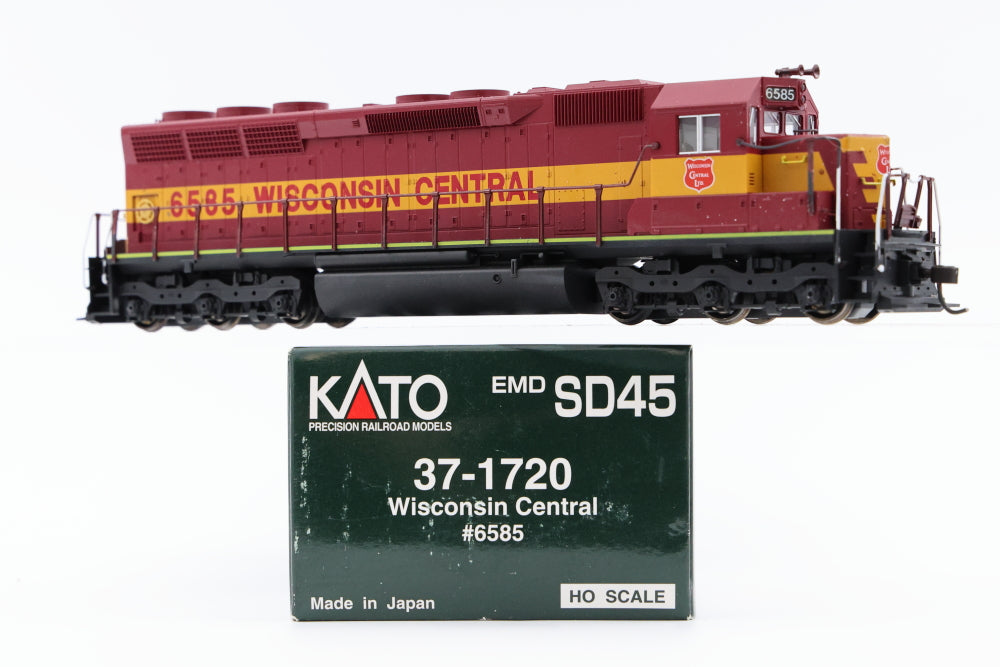 Kato HO scale Wisconsin Central EMD SD45, 6585, 37-1720, DC, used