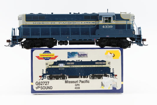 Athearn Genesis Missouri Pacific GP9 4339, DCC with sound, G62727 believed to be new in box, pre-owned