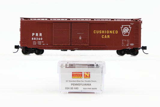 Micro Trains Line Pennsylvania, 50ft Standard Box car, Double Doors, #88260, 034 00 440