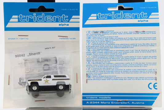 Trident Alpha, HO scale, Chevrolet Blazer, Sheriff, #90042,
