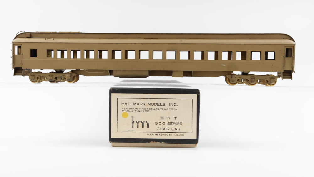 Hallmark Models Inc, HO scale Brass Missouri Kansas Texas-MKT 900 series Chair Car, Original box