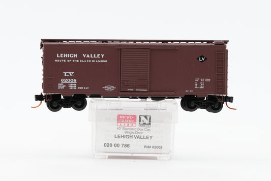 Micro Train Lines Lehigh Valley 40' Standard Box Car, Single door, #62008, 020 00 786