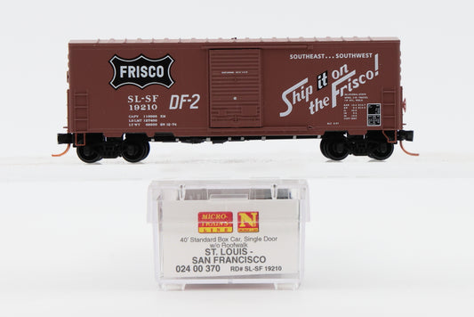 Micro Trains Line Frisco, SLSF, 40' Standard Box Car, Single Door, w/o roof walk, #19210, 0240 00 370