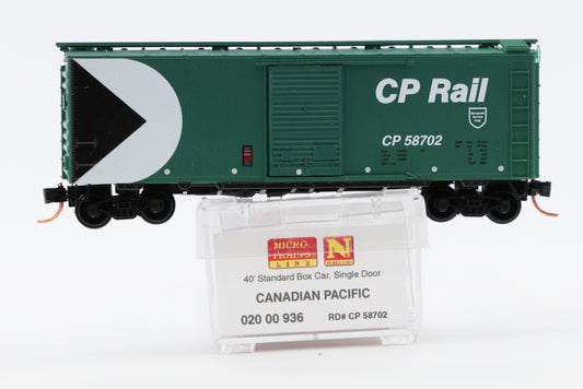 Micro Train Lines Canadian Pacific 40' Standard Box Car, Single door, #58702, 020 00 936