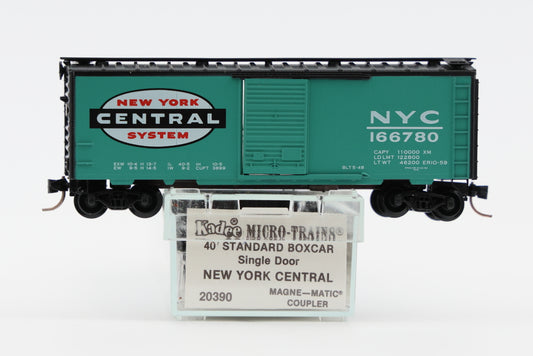 Micro Trains Line New York Central, 40ft Standard Box car, Single Door, #166780, 20390