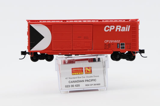 Micro Train Lines Canadian Pacific 40' Standard Box Car, Double door, #291602, 023 00 420