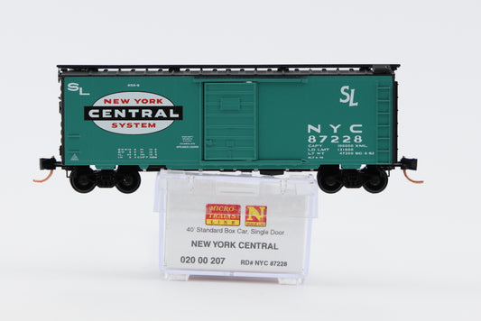 Micro Trains Line New York Central, 40ft Standard Box car, Single Door, #87228, 020 00 207
