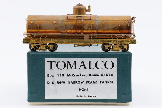 Tomalco Brass HOn#3 D&RGW Narrow Frame Tanker unpainted,