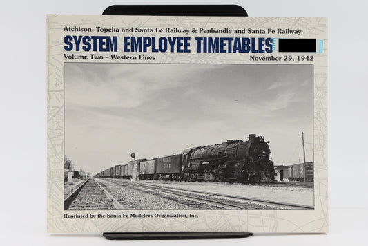 Atchison, Topeka and Santa Fe Railway System Employee Timetables, Vol. 2 Western Lines 1942
