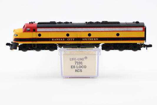 Life Like Trains N scale E8a loco, Kansas City Southern railroad, #29, original box, 7191