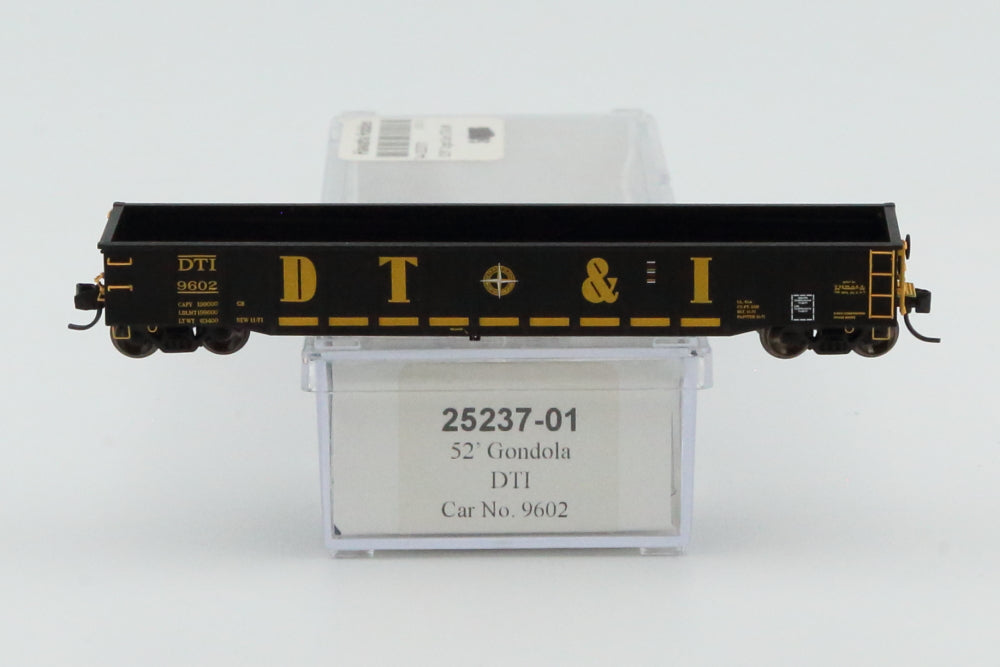 Trainworx N Scale 52' Detroit Toledo & Ironton Gondola, #9602, 25237-01