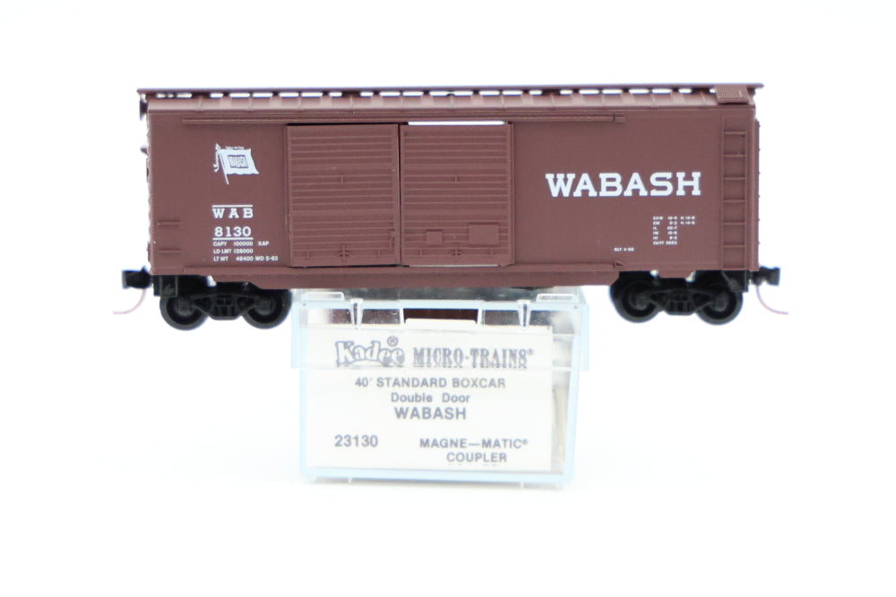 Micro Trains Line Wabash 40ft Standard Box car, Double door, #8130, 23130