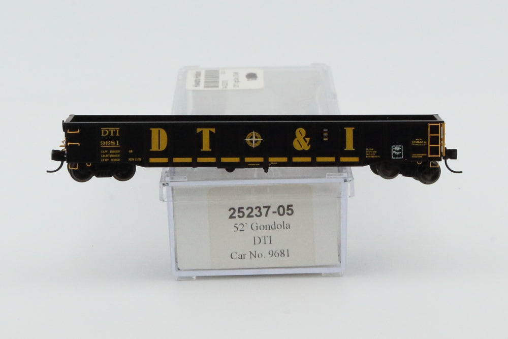 Trainworx N Scale 52' Detroit Toledo & Ironton Gondola, #9681, 25237-05