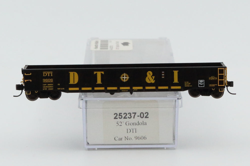 Trainworx N Scale 52' Detroit Toledo & Ironton Gondola, #9606, 25237-02