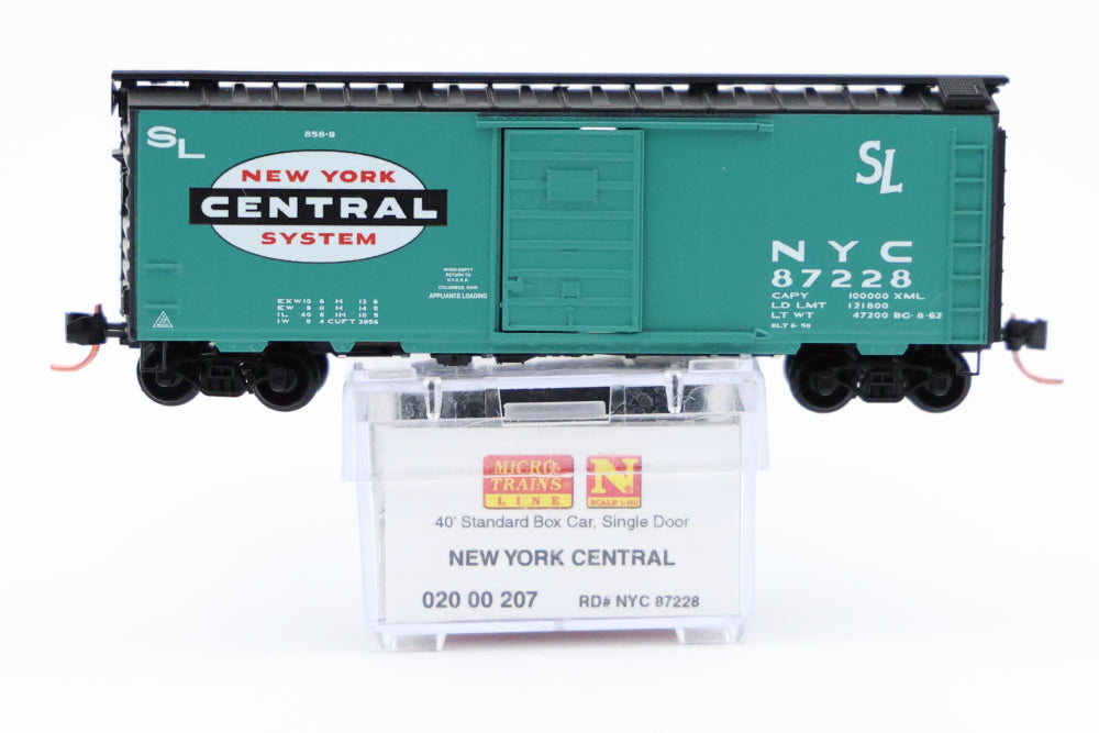 Micro Trains Line New York Central, 40ft Standard Box car, Single Door, #87228, 020 00 207