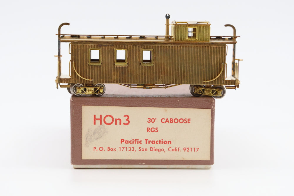 Pacific Traction HOn3 scale RGS 30' Brass caboose