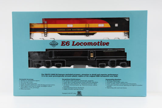 Life Like Proto 2000 Kansas City Southern E6A #25, Item 23211, DC loco