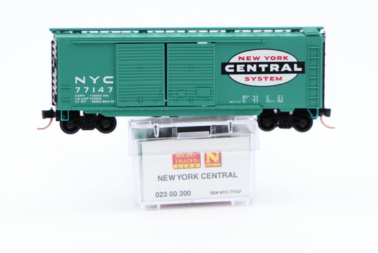 Micro Trains Line New York Central, 40ft Standard Box car, Double Door, #77147, 023 00 300