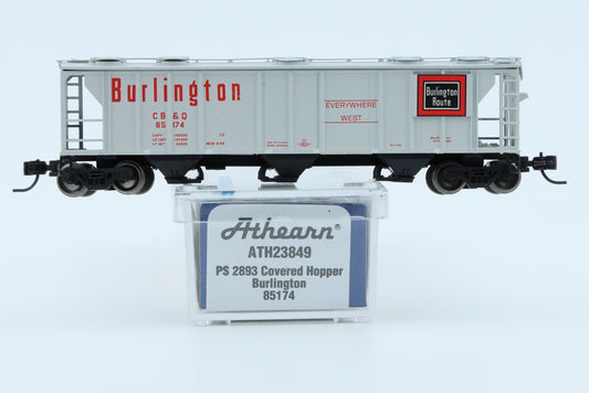 Athearn N scale PS 2893 Covered Hopper, Chicago, Burlington, and Quincy, #85174, ATH23849