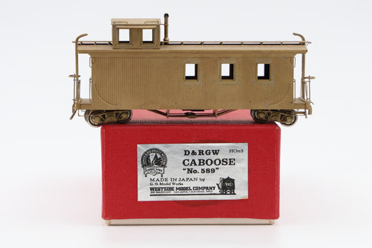 Westside Model Company HOn3 scale D&RGW caboose, No.589