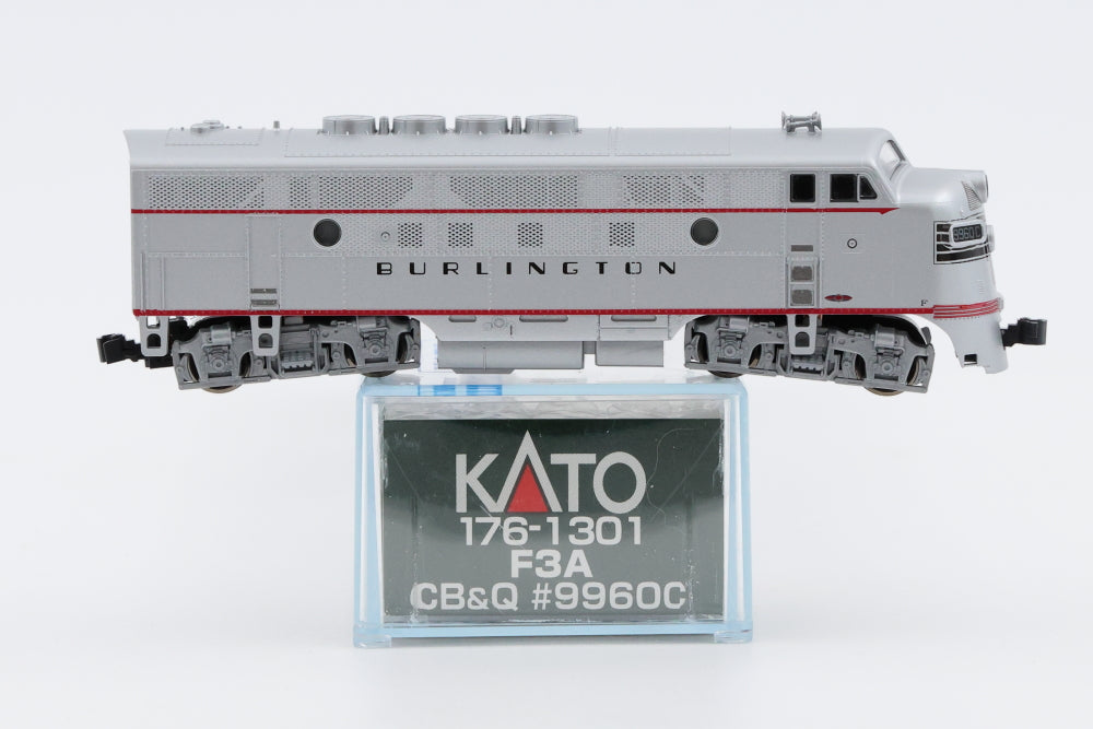 Kato N scale CB&Q, Burlington F3A, 9960C, 176-1301