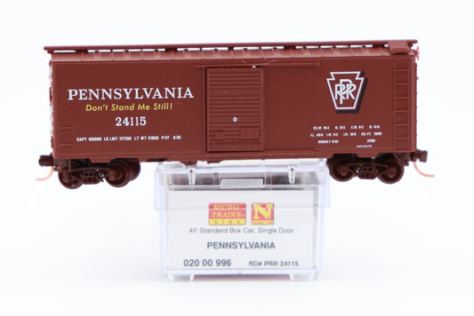 Micro Trains Line Pennsylvania, 40ft Standard Box car, Single Door, #24115, 020 00 996