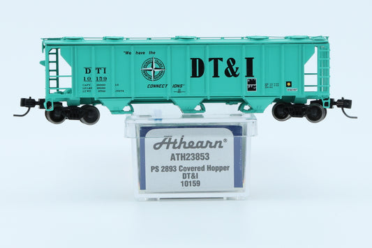 Athearn N scale PS 2893 Covered Hopper, Detroit, Toledo, and Ironton, #10159, ATH23853