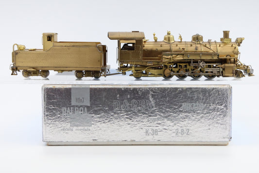 Balboa Scale Models HOn3 Scale DRGW K-36, 2-8-2 Mikado Brass Steam engine