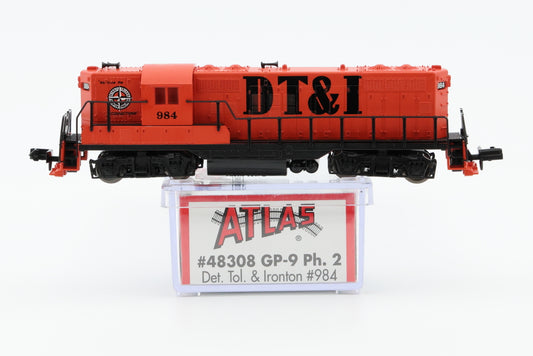 Atlas N scale DT&I, Detroit, Toledo, and Ironton GP9, Ph. 2, 984, #48308