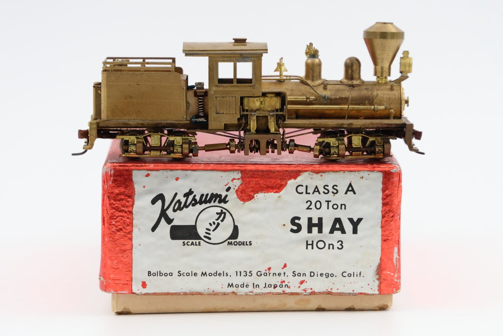 Katsumi Scale Models HOn3 Scale Class A 20 ton Shay Brass Steam engine