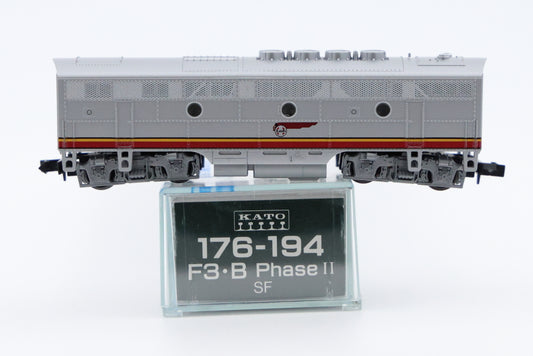 Kato N scale Santa Fe F3B, Phase II, no number, DC, Rapido Style couplers, new in box, Pre-owned, never used, 176-194