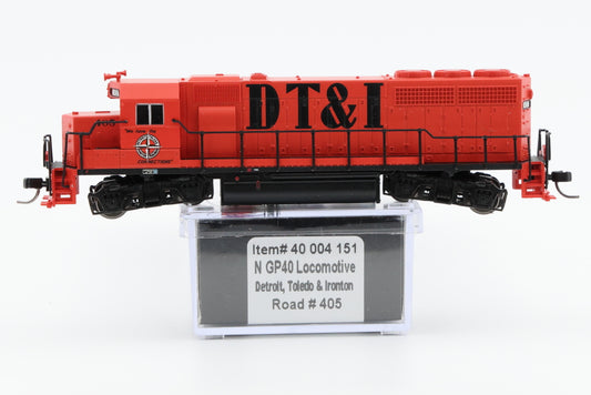 Atlas N scale Master Line line DT&I, Detroit, Toledo, and Ironton GP40 405, #40 004 151