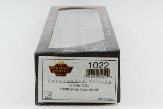 Broadway Limited California Zephyr Undecorated Vista Dome, BLI 1022