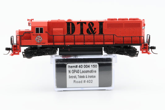 Atlas N scale Master Line line DT&I, Detroit, Toledo, and Ironton GP40 402, #40 004 150