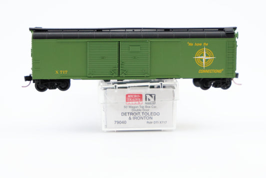 Micro Trains Line Detroit, Toledo and Ironton, 50ft Wagon box car, Double Door, #X717, 79040