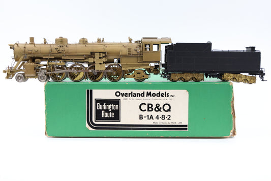 Overland Models HO scale Brass Chicago Burlington, and Quincy B-1A 4-8-2