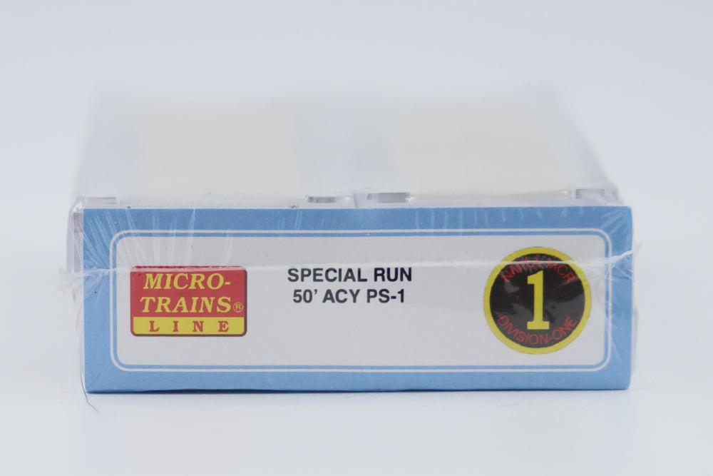 Micro Trains Line Akron, Canton, and Youngstown, 2 pack PS-1 50ft Box cars, w/Plug and Sliding Door, #1700-1767, 076 91 003/076 92 003, NMRA-MCR Division One Special Run