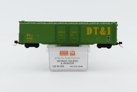 Micro Trains Line Detroit, Toledo, and Ironton, 60ft box car Double Plug door, #25248, 122 00 020