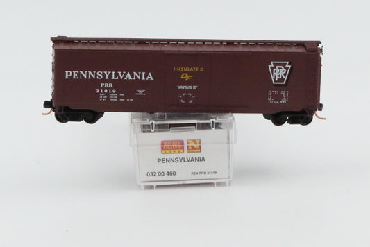 Micro Trains Line Pennsylvania RR, 50ft box car, #21019, 032 00 460