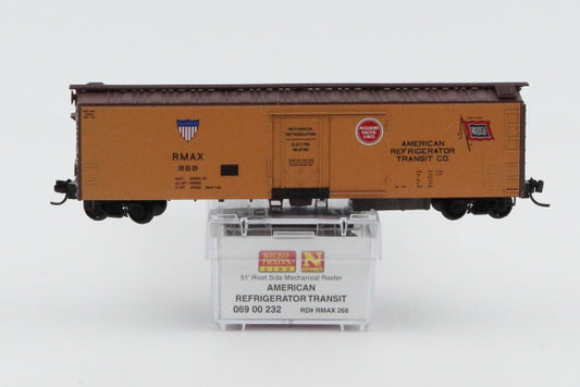 Micro Trains Line American Refrigerator Transit (MP-Wabash) 51ft Rivet side Mechanical Reefer, RMAX 268, 069 00 232