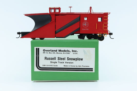 Overland Models Inc. Russell Steel Snowplow, Single Track Version, OMI-1344