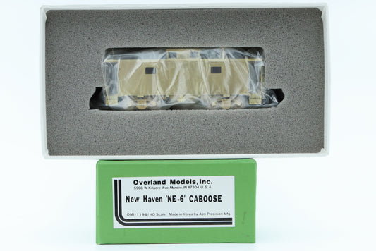 Overland Models Inc. New Haven 'NE-6' Caboose, OMI-1194, unpainted, Original box